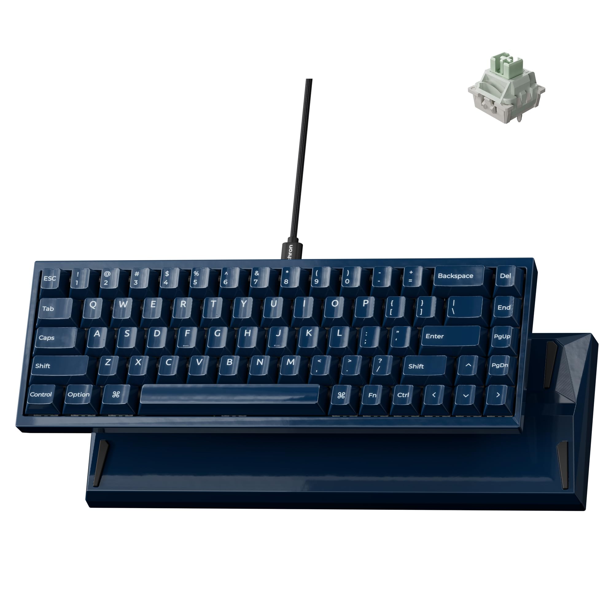 Amazon | Keychron Q16 HE 8K セラミック磁気キーボード ネイビー